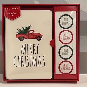 Rae Dunn Merry Christmas Note Card Set